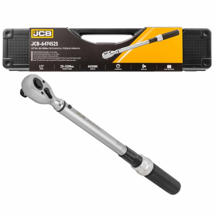 Torque wrench 1/2" (20-120 Nm) JCB Tools JCB-6474525