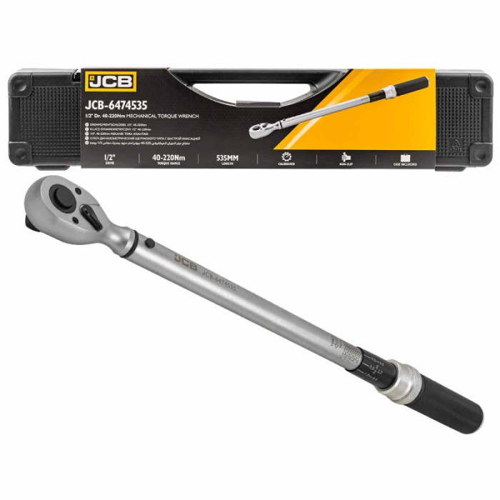 Torque wrench 1/2" (40-220 Nm) JCB Tools JCB-6474535