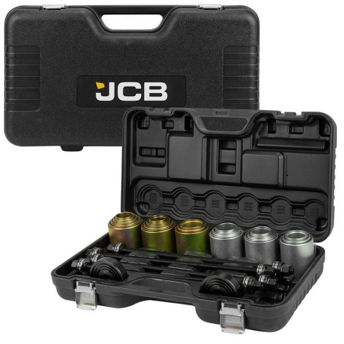 Tool set for replacing silent blocks, bushings and bearings 26 pcs. JCB Tools JCB-933T1