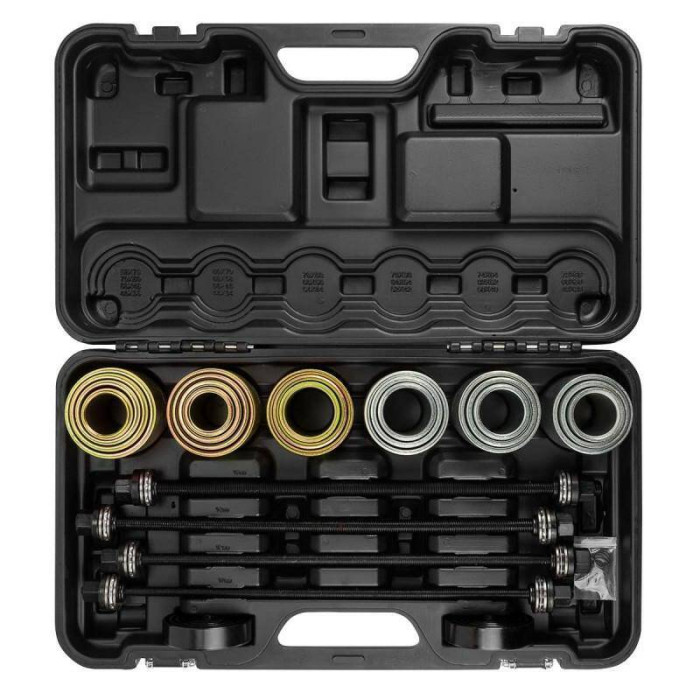 Tool set for replacing silent blocks, bushings and bearings 26 pcs. JCB Tools JCB-933T1