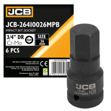 Impact socket HEX 3/4" 26 mm JCB Tools JCB-26410026MPB
