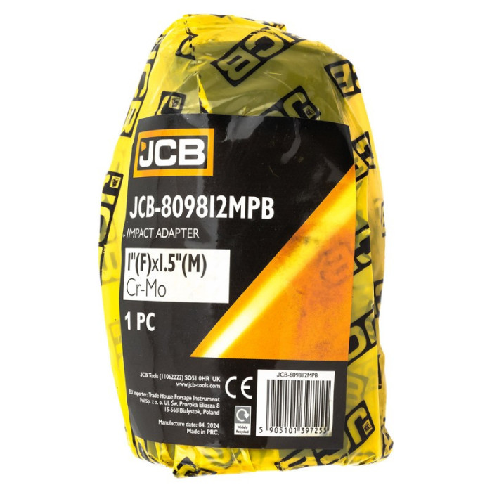 Ударный адаптер 1"(F) x 1.5"(M) JCB Tools JCB-809812MPB