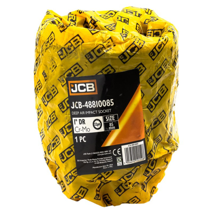 Головка торцевая ударная глубокая 1" 85 мм (12-гранная) JCB Tools JCB-48810085