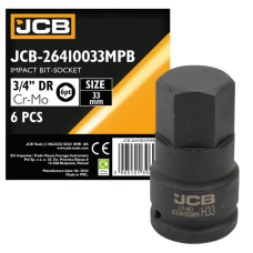 Головка-біта ударна HEX 3/4" 33 мм JCB Tools JCB-26410033MPB