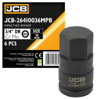 Impact socket HEX 3/4" 36 mm JCB Tools JCB-26410036MPB