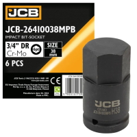 Impact socket HEX 3/4" 38 mm JCB Tools JCB-26410038MPB