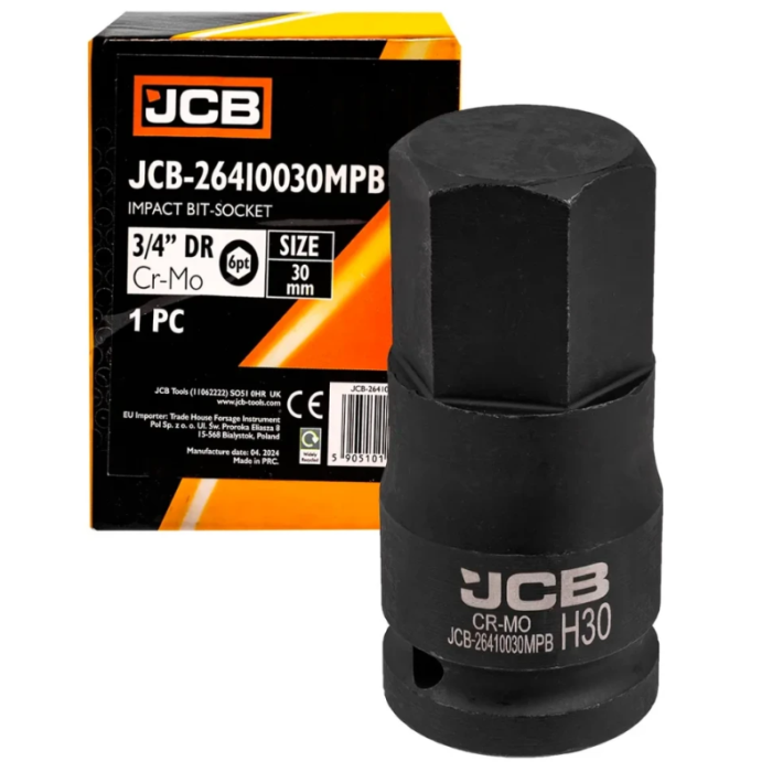 Impact socket HEX 3/4" 30 mm JCB Tools JCB-26410030MPB