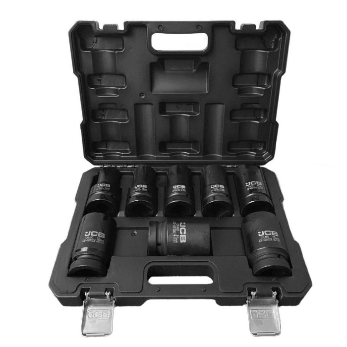 набор головок ударных глубоких 8 ед. 1'' (12-гр.) JCB Tools JCB-8081-9MPB