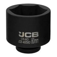 Гoлoвкa тopцeвa удapнa 1" 80 мм (6-гранна) JCB Tools JCB-48580
