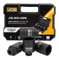 набор головок ударных глубоких 4 ед. 1/2" (6-гр.) (34, 36, 38, 41 мм) JCB Tools JCB-4045-5MPB
