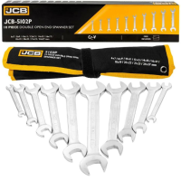 Set of open-end wrenches in a case 10 pcs. (6-27 mm) JCB Tools JCB-5102P