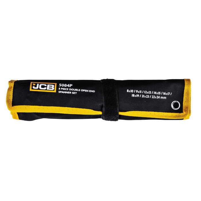 Набор рожковых ключей в чехле 8 пр. (8-24 мм) JCB Tools JCB-5084P