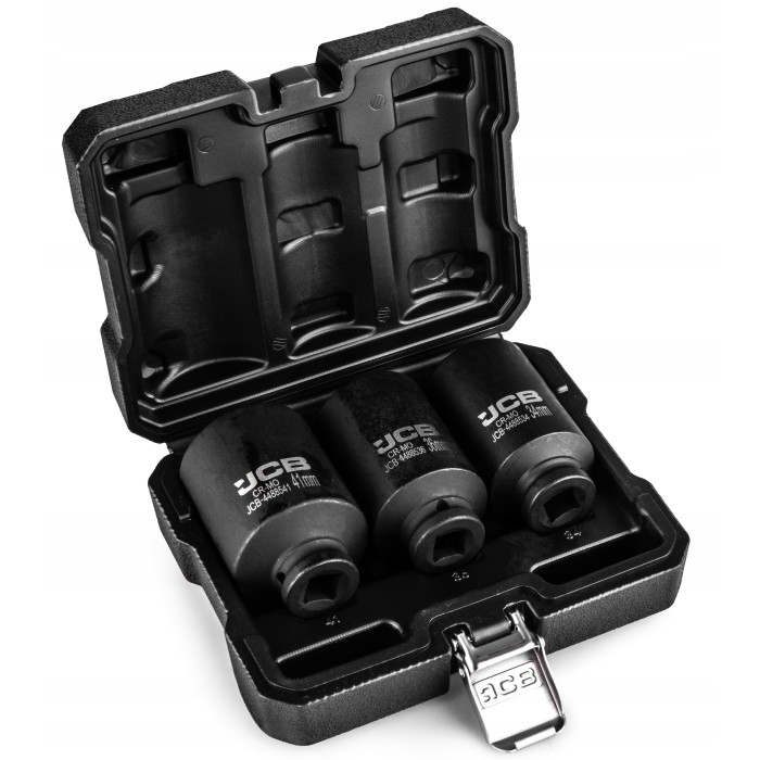Impact socket set 3 pcs. 1/2" (12-gr.) (34, 36, 41 mm) JCB Tools JCB-4035-9MPB