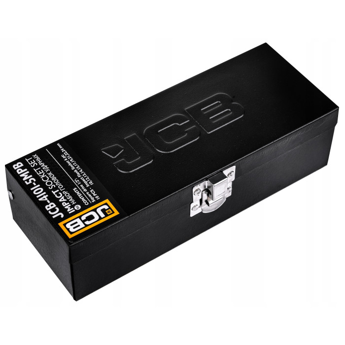 Набір головок ударних в металевому кейсі 10 од. 1/2" (6-гр.) JCB Tools JCB-4101-5MPB