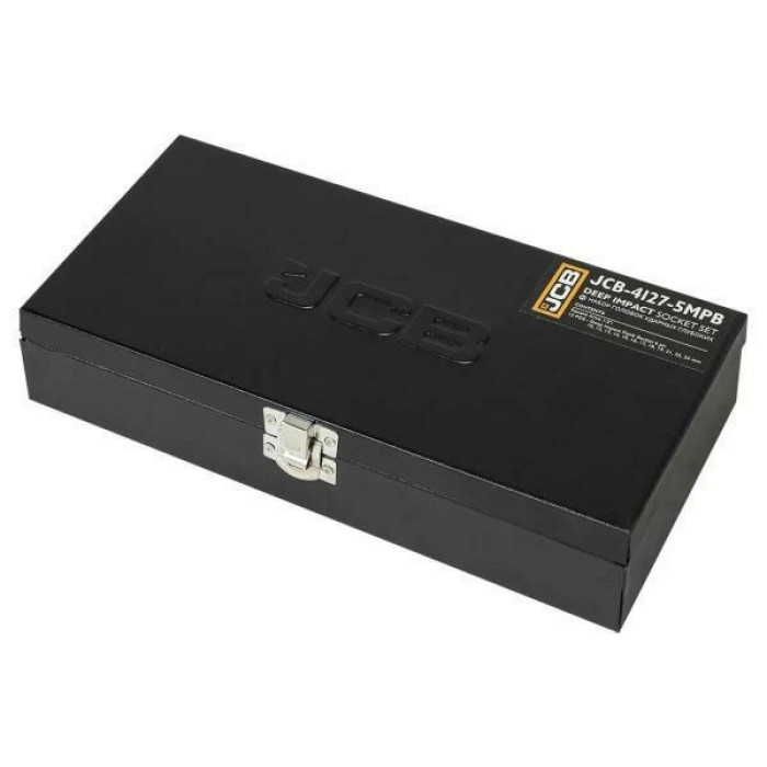 Набір головок ударних глибоких в металевому кейсі 12 од. 1/2" (6-гр.) JCB Tools JCB-4127-5MPB
