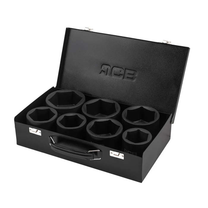Набор ударных головок 7 ед. 1" (6-гр.) (46-75 мм) JCB Tools JCB-8071-5MPB