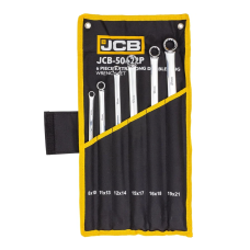Набор накидных удлиненных прямых ключей 6 пр. в чехле (8-21 мм) JCB Tools JCB-50622P