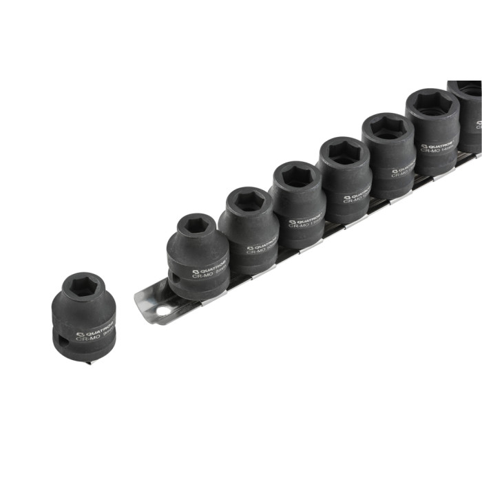 Набор низкопрофильных ударных головок 1/2" (17 предм.) QUATROS QS50117