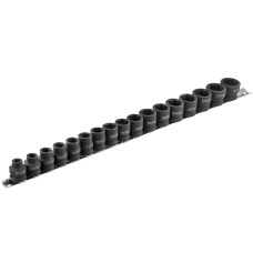 Набір низькопрофільних ударних головок 1/2" (17 предм.) QUATROS QS50117