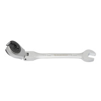 Open-end wrench, articulated, ratchet, 13 mm QUATROS QS50213