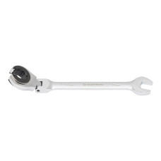 Open-end wrench, articulated, ratchet, 17 mm QUATROS QS50217