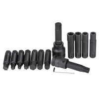 Impact bit and socket set 3/4"& 1" (16 pcs.) QUATROS QS50472
