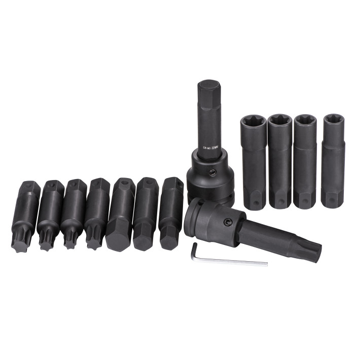 Набор ударных бит и головок 3/4"&1" (16 предм.) QUATROS QS50472