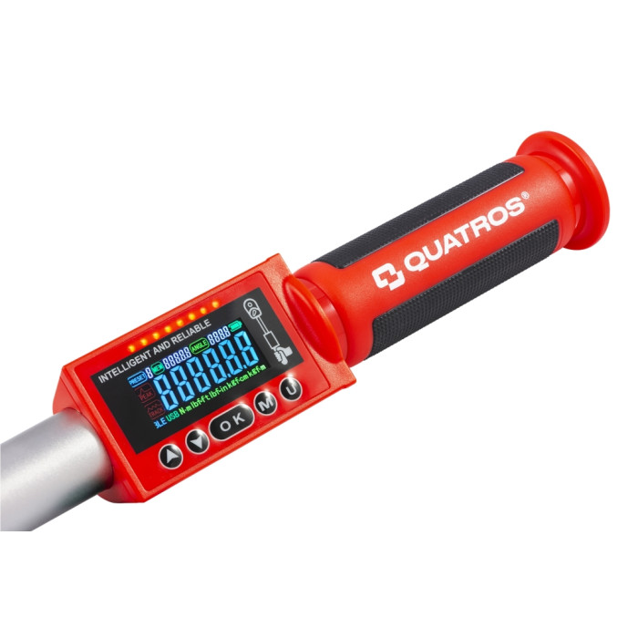 Динамометрический ключ цифровой 1/2" 6.8-135 Нм с измерением угла QUATROS QS56135