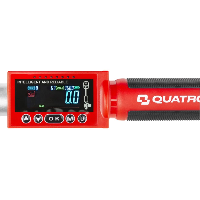 Динамометрический ключ цифровой 1/2" 6.8-135 Нм с измерением угла QUATROS QS56135