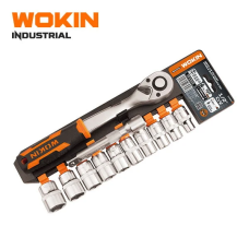 Набор инструмента с трещоткой и головками 1/2″ 12 пр. (10–22 мм) WOKIN WK-154830