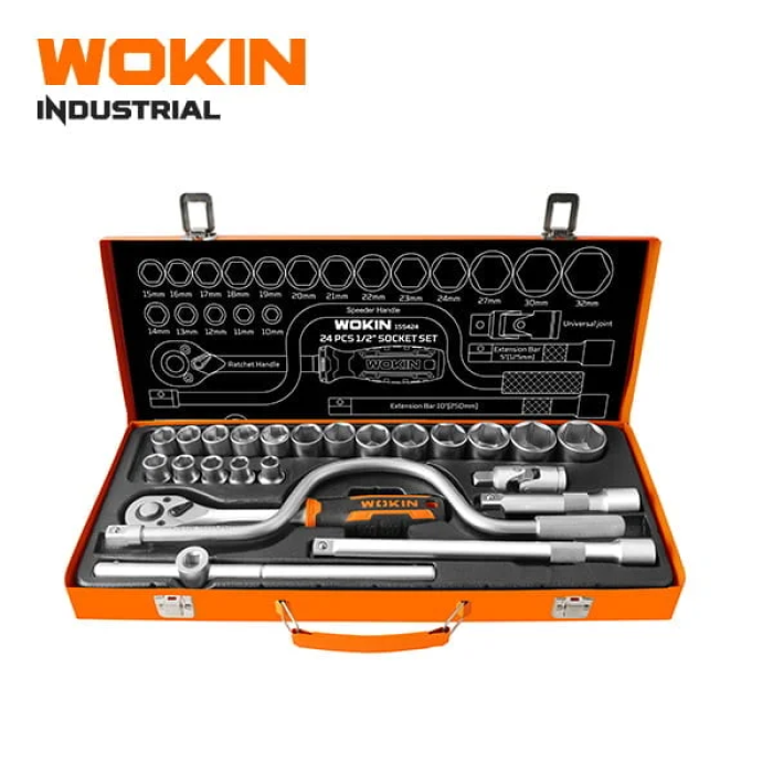 Набор инструментов 24 пр. 1/2″ WOKIN WK-155424