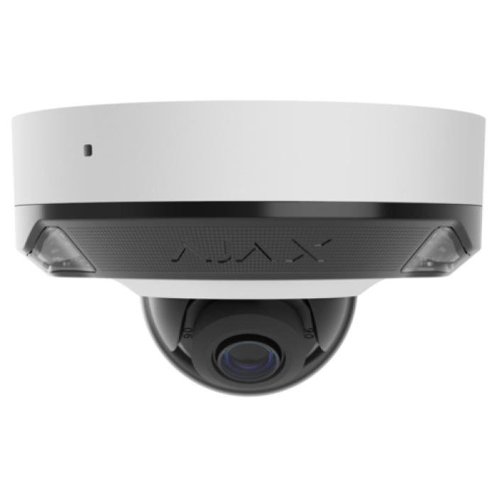 IP-видеокамера Ajax DomeCam Mini HL (8 Мп/2,8 мм), белая.