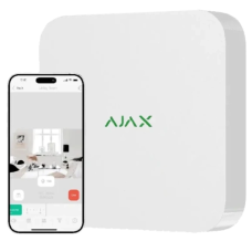 Видеорегистратор Ajax NVR (8 каналов) (8 EU) белого цвета.