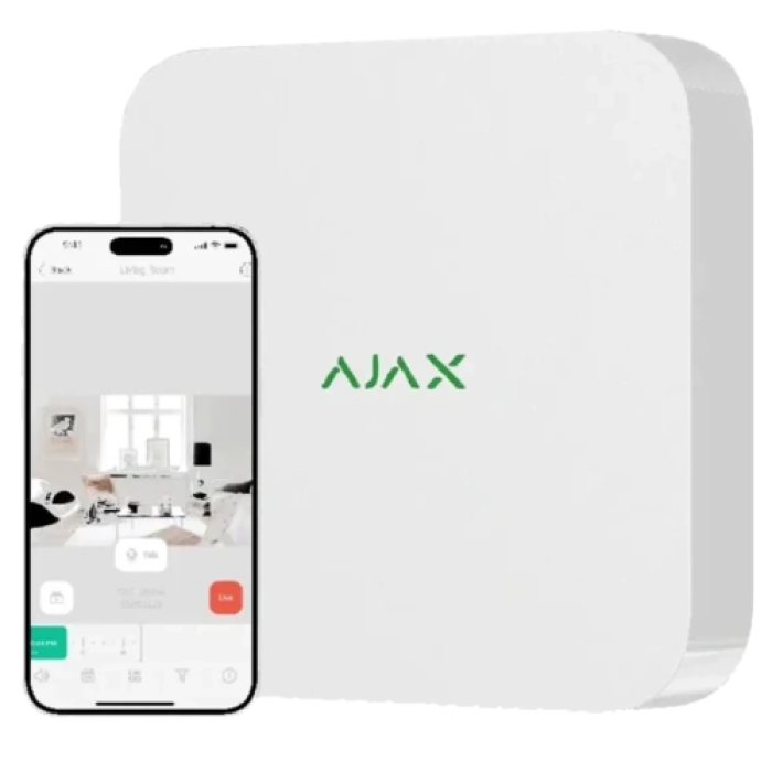 Ajax NVR (8ch) (8EU) white Video recorder