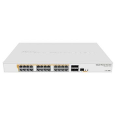 Управляемый PoE-коммутатор MikroTik CRS328-24P-4S+RM на 24 порта