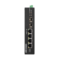 Коммутатор Hikvision DS-3T0506HP-E/HS POE, 4 порта, неуправляемый.
