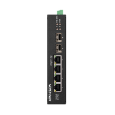Hikvision DS-3T0506HP-E/HS POE Комутатор 4 порти некерований