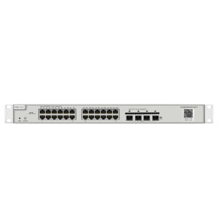 Коммутатор Ruijie RG-NBS3200-24GT4XS-P L2+ 10G POE, 24 управляемых порта.