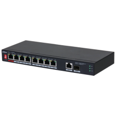Dahua DH-PFS3110-8ET1GT1GF-96 PoE Комутатор 8 портів некерований