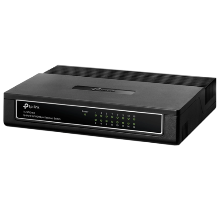 TP-LINK TL-SF1016D, 16-портовый, 10/100 Мбит/с