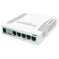 Управляемый 5-портовый коммутатор MikroTik RB260GS (CSS106-5G-1S).