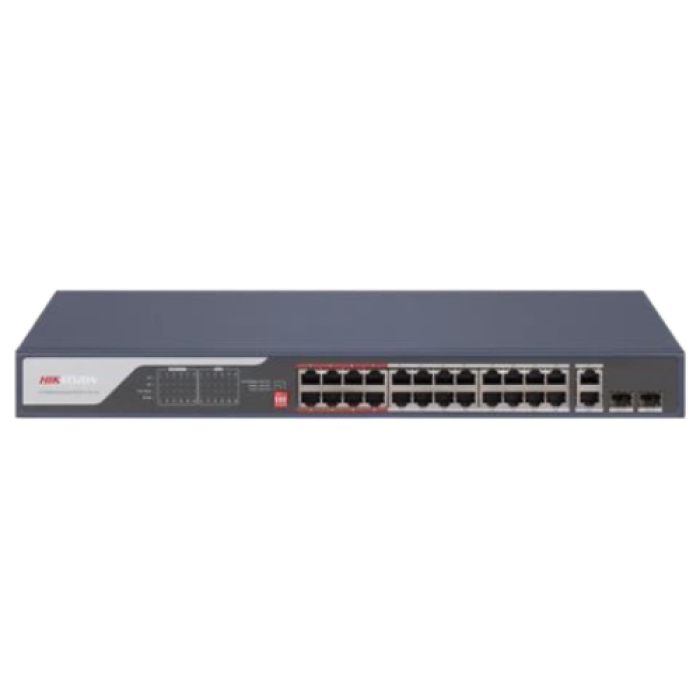 Коммутатор Hikvision DS-3E0326P-E(C) PoE, 28 портов, неуправляемый.