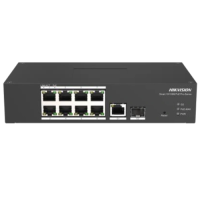 Управляемый PoE-коммутатор Hikvision DS-3T1310P-SI/HS с 10 портами.