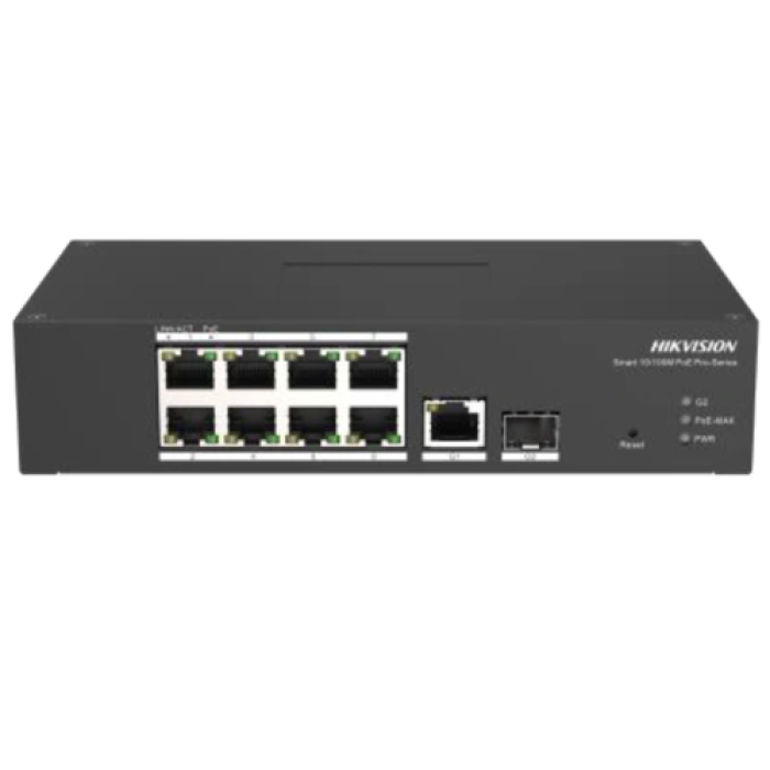 Управляемый PoE-коммутатор Hikvision DS-3T1310P-SI/HS с 10 портами.