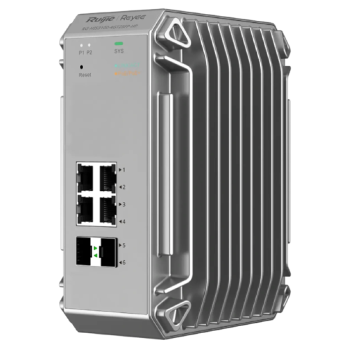 Управляемый 6-портовый коммутатор Ruijie RG-NIS3100-4GT2SFP-HP IP40