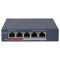 Управляемый PoE-коммутатор Hikvision DS-3E1105P-EI/V2 с 5 портами.