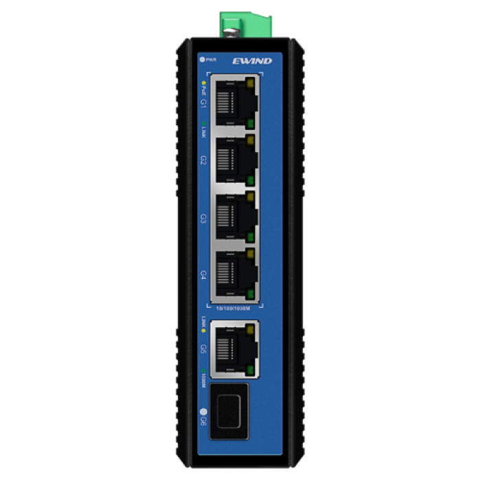 Коммутатор Ewind EW-PIS1806F-4GE PoE с 6 портами, неуправляемый.