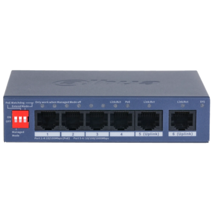 Dahua DH-CS4006-4ET2GT-36 PoE Switch 6 ports managed