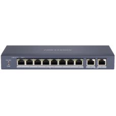 Коммутатор Hikvision DS-3E0310P-E/M(B) PoE, 10 портов, неуправляемый.