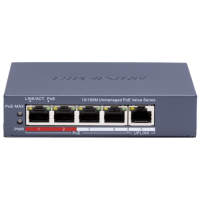Hikvision DS-3E0105P-E/M(C) POE Комутатор 5 портів некерований